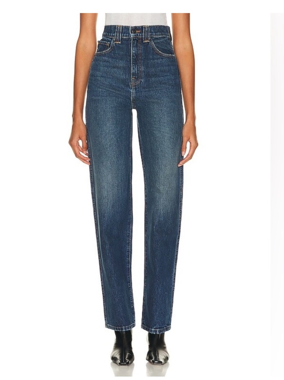 KHAITE Albi Jean Dark Blue Straight Leg
Jeans